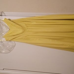 Banana Republic Sundress; Chartreuse; 8
